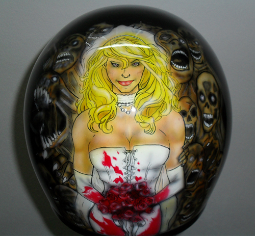 Casco La novia de la muerte